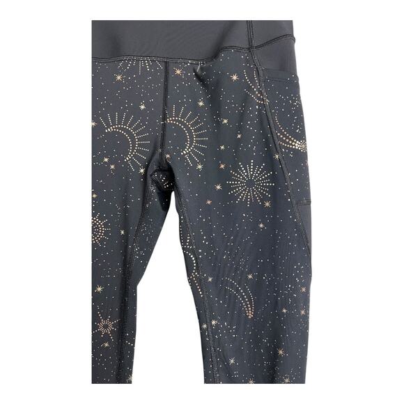 Gap Gapfit Sculpt Revolution Womens Athletic Pants Celestial Print S Small Gym - Picture 2 of 5
